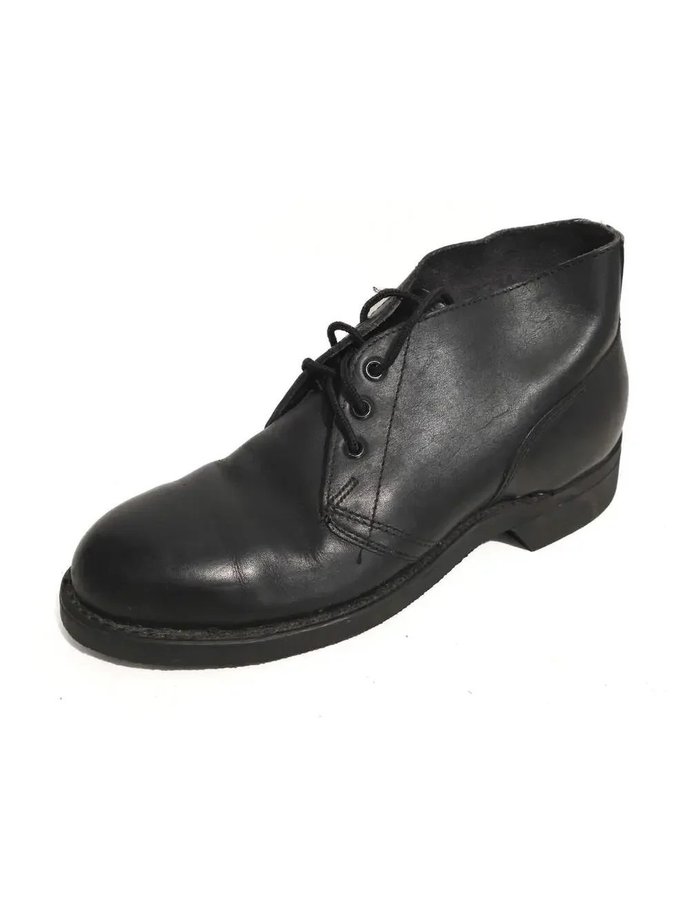 ADDISON SHOE COMPANY boots vintage leather chukka lace up 1980 steel toe 80s 6 N